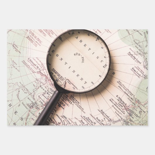 Antique World Maps Wrapping Paper Sheets Geschenkpapier Set (Vorderseite 3)