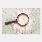 Antique World Maps Wrapping Paper Sheets Geschenkpapier Set (Vorderseite)