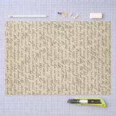 Antique Writing Words Vintage Distressed Seidenpapier (Handwerk)