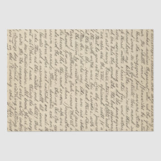 Antique Writing Words Vintage Distressed Seidenpapier
