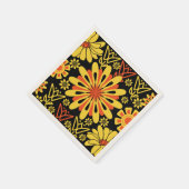 Antique Yeller Florah Napkin Design Serviette (Ecke)