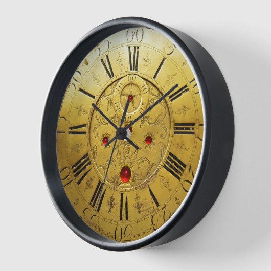 ANTIQUE ZEIT Red Ruby Gemstones, Gold Gelb Wanduhr (Winkel)