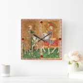 ANTIQUE ZIELE/ KLEINEN VON MÜNZEN UND KNIGHEIT VON QUADRATISCHE WANDUHR (Zuhause)