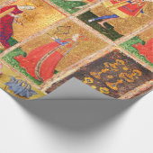 ANTIQUE ZIELE /NACHT,KÖNIG,SEITE,KUPPENQUEEN GESCHENKPAPIER (Ecke)