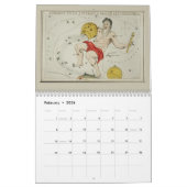 Antique Zodiac Astronomische Charts von Sidney Hal Kalender (Feb 2026)