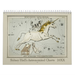 Antique Zodiac Astronomische Charts von Sidney Hal Kalender