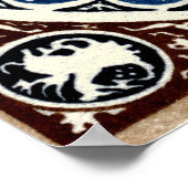 Antique Zodiac Mandala Poster (Ecke)