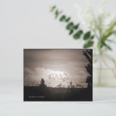 Antiqued Mount Rainier Postcard Postkarte (Stehend Vorderseite)