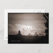 Antiqued Mount Rainier Postcard Postkarte (Vorne/Hinten)