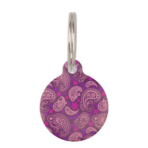 Antiqued rosa u. lila Paisley Tiermarke