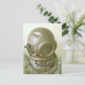 Antiques Postcard Vintager Helm Postkarte (Stehend Vorderseite)