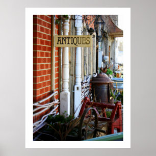 Antiques Row Fotografie Poster