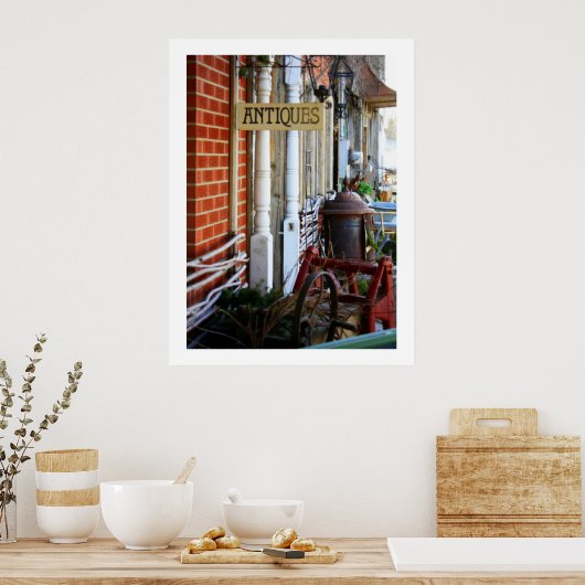 Antiques Row Fotografie Poster (Küche)