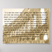 antiquiert, "Es ist nicht der Kritiker, der zählt, Poster (Vorne)