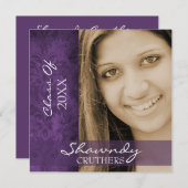 Antiquierte Damask Abschluss Ankündigung und Einla (Vorne/Hinten)