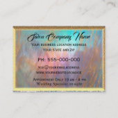 Antiquierte Schere Chic Hair Stylist Beruflich Visitenkarte (Rückseite)