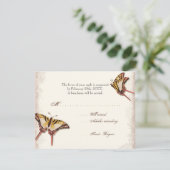 Antiquierte Viktorianische Rose Girl Baby Dusche U RSVP Karte (Stehend Vorderseite)