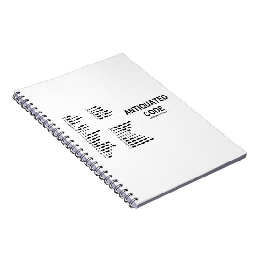 Antiquierter Kodex (Internationaler Morsenkodex) Notizblock (Rechte Seite)