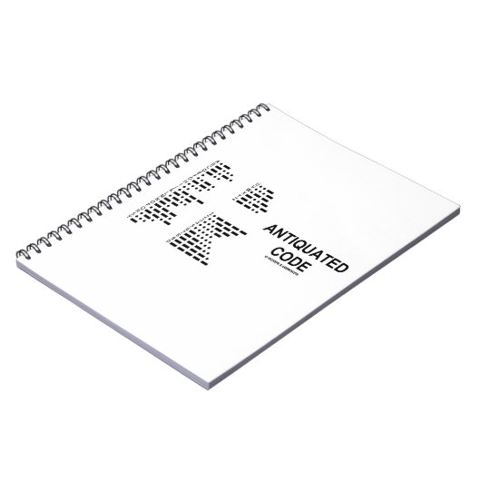 Antiquierter Kodex (Internationaler Morsenkodex) Notizblock (Linke Seite)