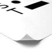 Antiquierter Kodex (Internationaler Morsenkodex) Poster (Ecke)