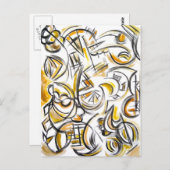 Antiquitäten - Abstrakte Kunst Postkarte (Vorne/Hinten)