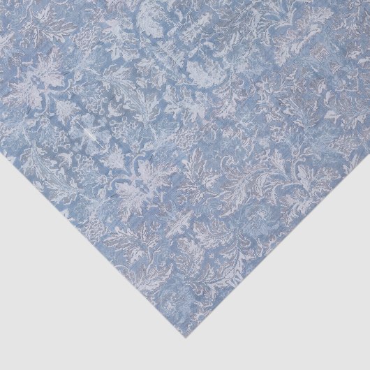 Antiquitäten Blumenblätter Blau und Weiß Dekoupage Seidenpapier (Ausschnitt)