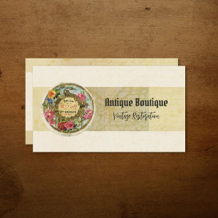 Antiquitäten-Boutique Vintage-Restaurierung Visitenkarte