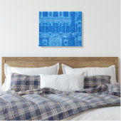 Antiquitäten "Gefühl Blue" druckt Leinwand Art (Insitu (Schlafzimmer))