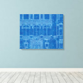 Antiquitäten "Gefühl Blue" druckt Leinwand Art (Insitu (Holzboden))