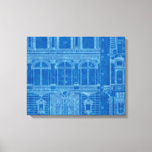 Antiquitäten "Gefühl Blue" druckt Leinwand Art