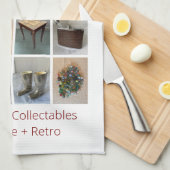 Antiquitäten Geschirrtuch (Viertel Falte)