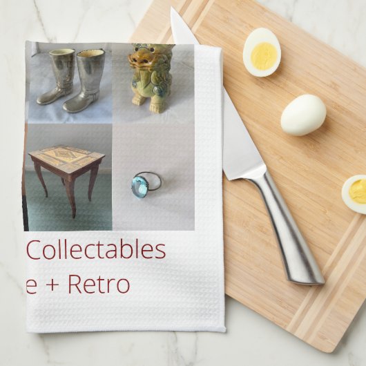 Antiquitäten Geschirrtuch (Viertel Falte)