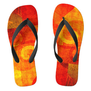 Antiquitäten-Grunge - orangefarben Badesandalen