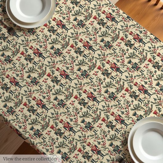 Antiquitäten-inspirierte Tischdecken, Vintage Nuss Tischdecke