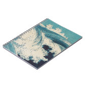 Antiquitäten Japanisch Blue Waves Ocean Print Notizblock (Linke Seite)