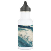 Antiquitäten Japanisch Blue Waves Ocean Print Trinkflasche (Links)