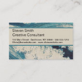 Antiquitäten Japanisch Blue Waves Ocean Print Visitenkarte (Vorderseite)