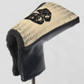 Antiquitäten Musik und Theatermasken Golf Headcover (3/4 Vorderseite)