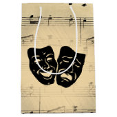 Antiquitäten Musik und Theatermasken Mittlere Geschenktüte (Vorderseite)