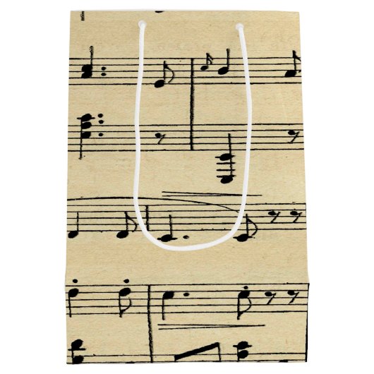 Antiquitäten Musik und Theatermasken Mittlere Geschenktüte (Rückseite)