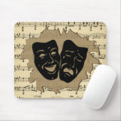 Antiquitäten Musik und Theatermasken Mousepad (Mit Mouse)