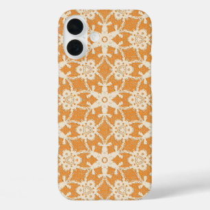 Antiquitäten - Orange und Creme iPhone 16 Plus Hülle
