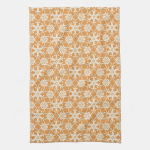Antiquitäten - Orange und Creme Handtuch
