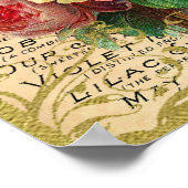 Antiquitäten Rose Parfüm Poster (Ecke)