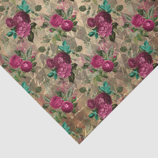 Antiquitäten Rosen Seidenpapier (Ausschnitt)