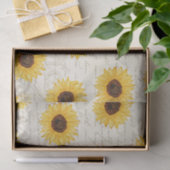 Antiquitäten Sonnenblumen Blumenzwiebelpapier Seidenpapier (Geschenk)