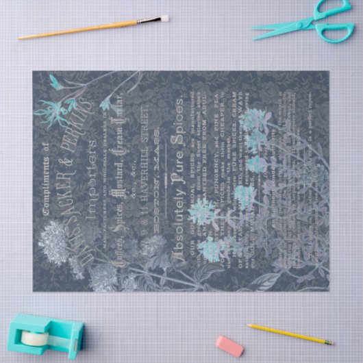 Antiquitäten und Ephemera Dekoupage Tissue Paper Seidenpapier (Basteln)