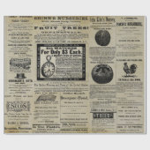 Antiquitäten Vintages Gartenbau Geschenkpapier (Flach)