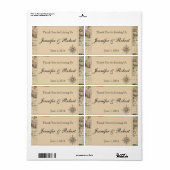 Antiquitäten Wasserflasche-Etikett der alten Weltk (Vorne)