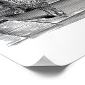 Antiquitätenbad mit Dusche Poster (Ecke)